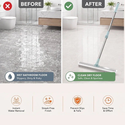 FlexiWipe Stainless Steel Floor Wiper | Wet & Dry Floor Cleaner